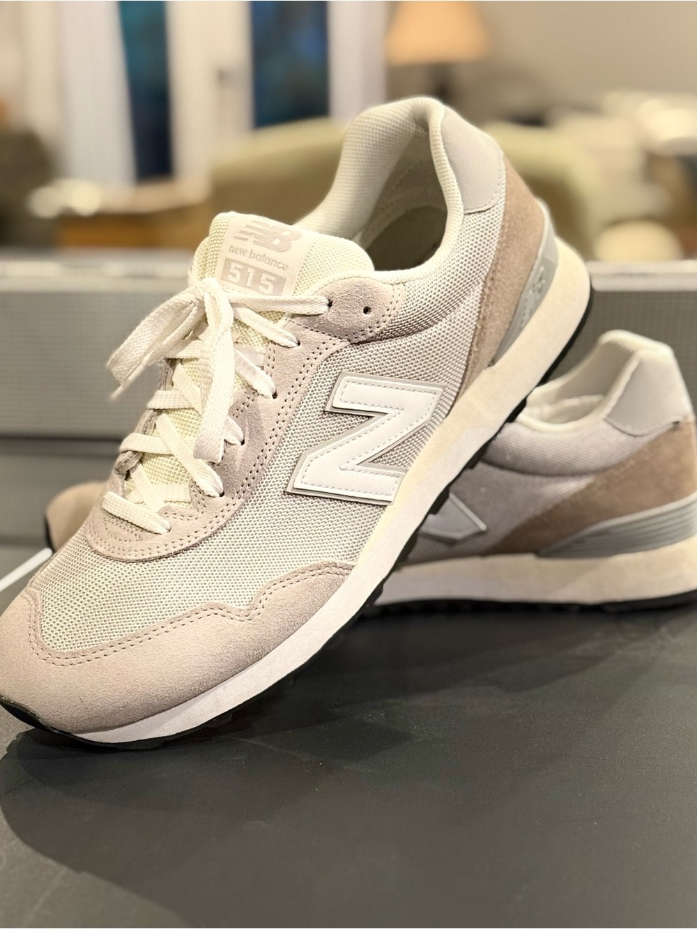 New Balance 515 Classics Men’s Size 12 Light Grey Running Sneakers Like New